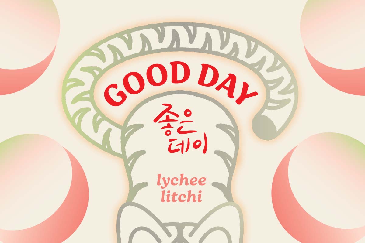 close up of soju packaging logo