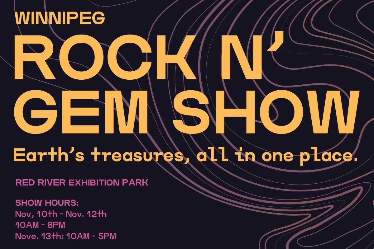 Rock and gem show title image with event info